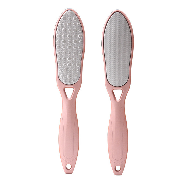 Stainless Steel Double-sided Scrub Foot Board Dead Skin Calluses Metal Foot File Heel Grater