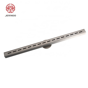 Joyhoo Polished SS304 Narrow Linear Drain Tile Insert Long Shower Linear Floor Drain Carton Bathroom Modern 304 Stainless Steel