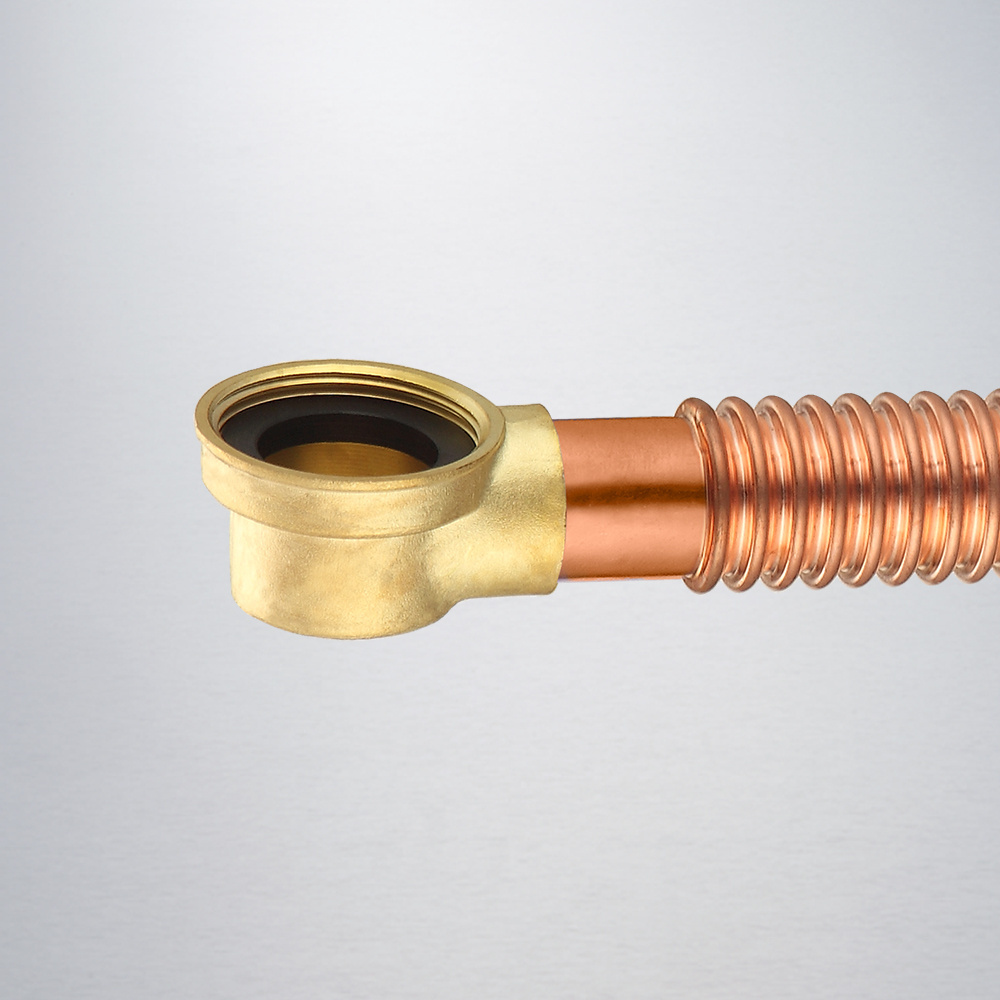 G 1 1/2 48*500 mm Corrugated Copper Outer Horizontal Drainage Pipe