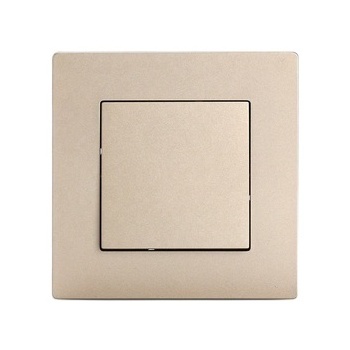 European Model Wall Decorative Switch Flame Retardant Hotel Switch PC Panel Cover Plate Classic 1 Gang Light Switch