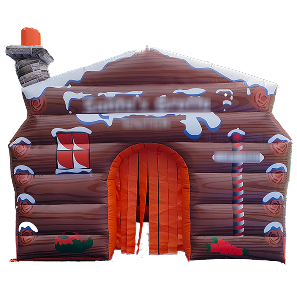 Inflatable Christmas Santa Claus Inflatable Santa Grotto House Tent