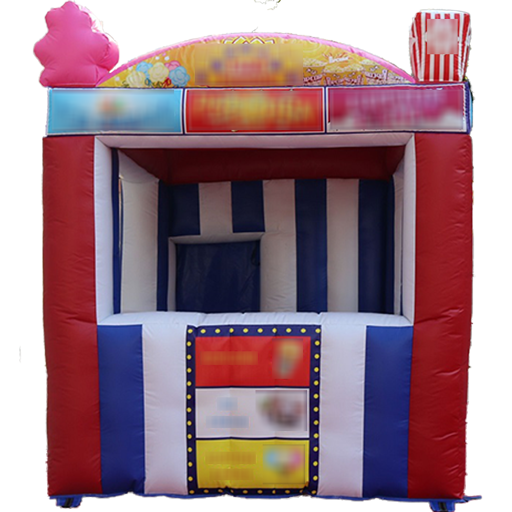 Customizable Carnival Advertising Inflatable Cube Booth Tent Ice Cream Popcorn Drink Stall Mini Inflatable Candy Floss Booth