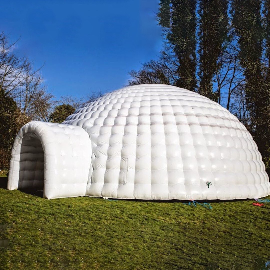 outdoor event Pop Up White air inflatable igloo dome tent nightclub advertising tent marquee igloo circus inflatable party tent