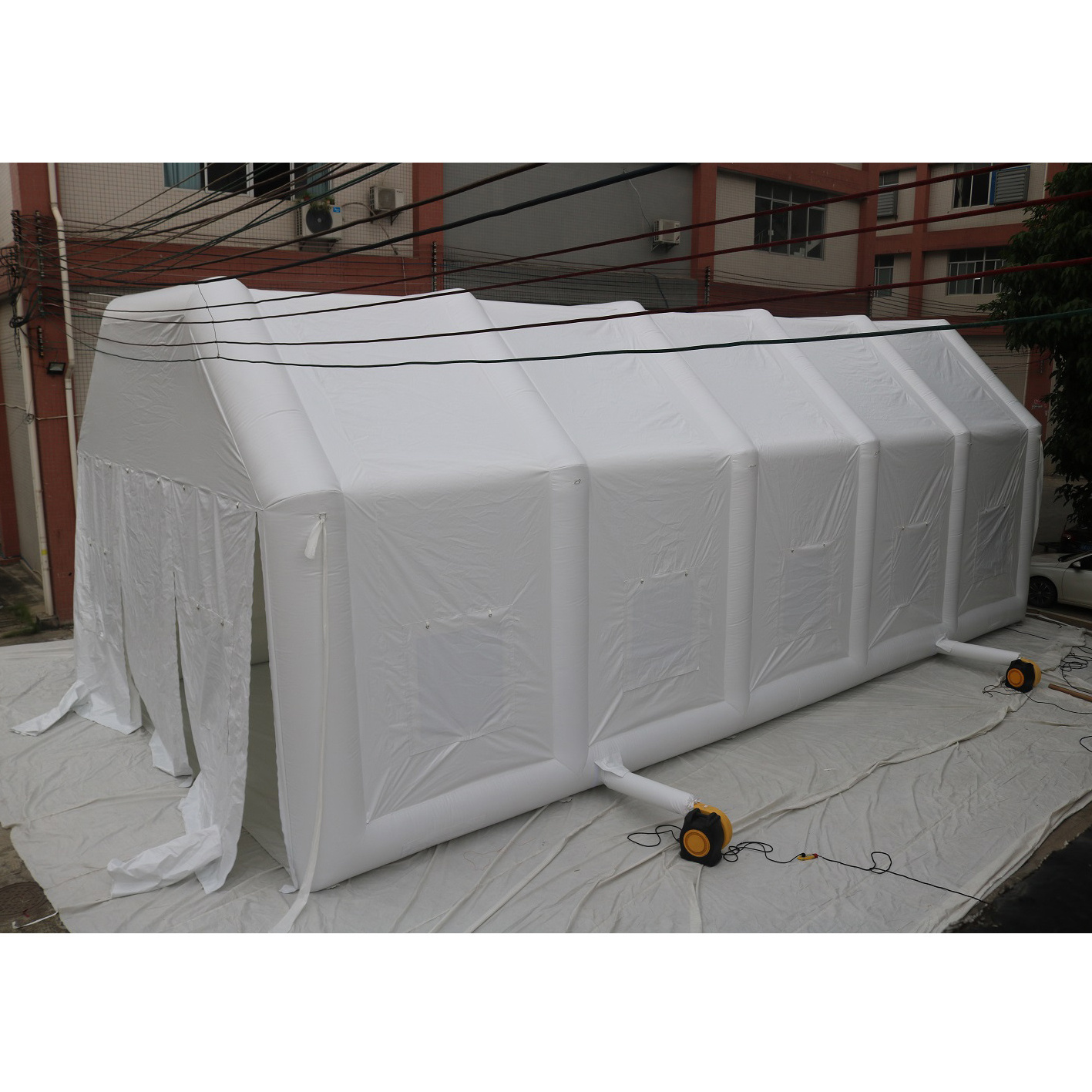 custom Outdoor giant portable commercial inflatable tent paint booth spray large inflatable car cover garage car wash tent