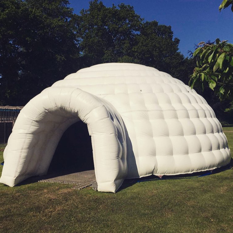 outdoor event Pop Up White air inflatable igloo dome tent nightclub advertising tent marquee igloo circus inflatable party tent