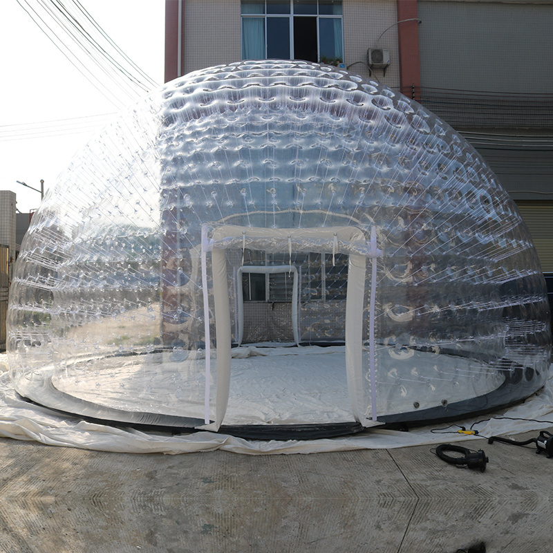 Inflatable Airtight Bubble Dome Tent for Outdoor Lawn Camping Transparent PVC Material Tent for Them Workshop Windproof