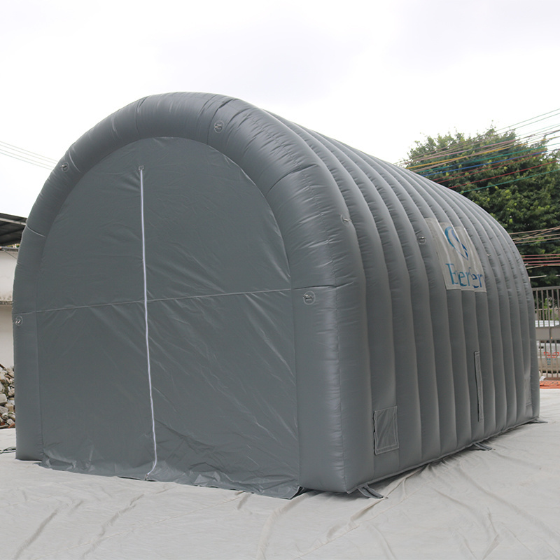 Customized Advertising Inflatable Sport Tunnel Tent Portable Car Workshop For Event