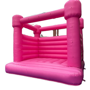 Hot Sale Indoor & outdoor Wedding Party Color Pink Bounce House PVC Inflatable Bouncer for Rental Business