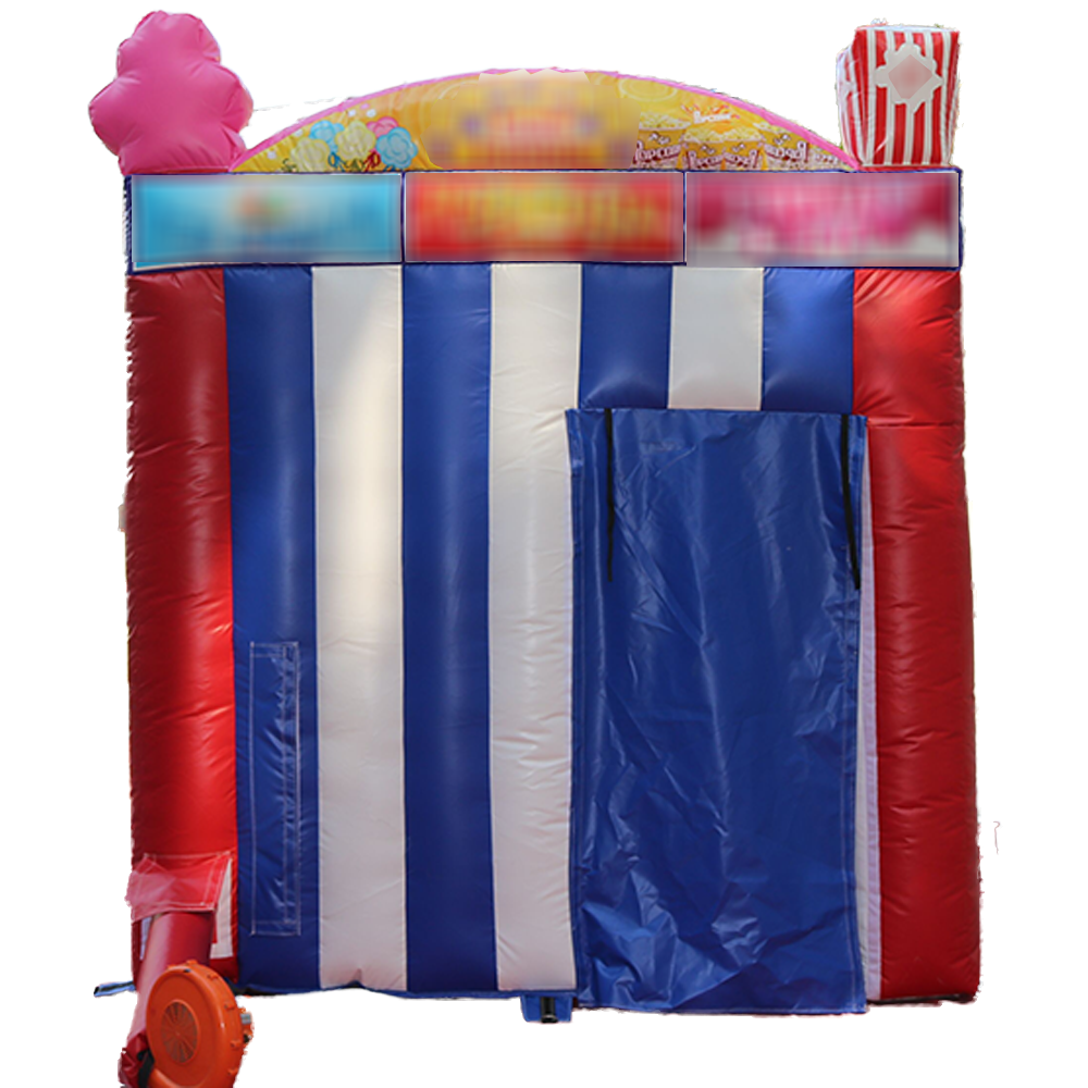 Customizable Carnival Advertising Inflatable Cube Booth Tent Ice Cream Popcorn Drink Stall Mini Inflatable Candy Floss Booth