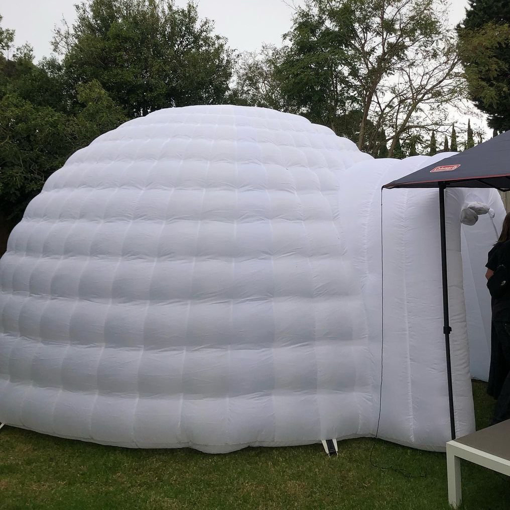 China Supplier Constant air inflate white led light giant inflatable dome tent party event blow up house inflatable igloo