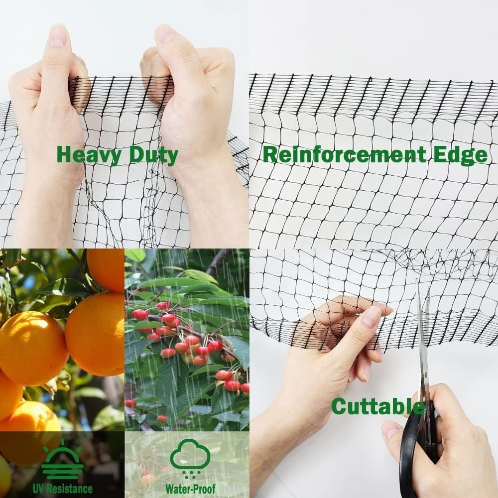 Bird Netting for Garden Heavy Duty Garden Netting for Vegetables and Fruit Trees Protection