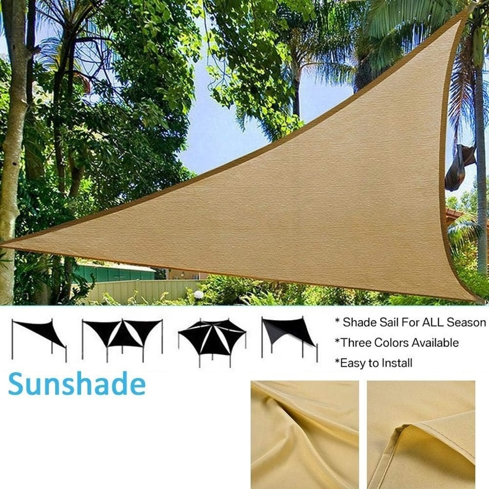 Triangular Sun Shade Outdoor Sun Protection Canopy Garden Patio Pool Shade Sail Camping Picnic Tent