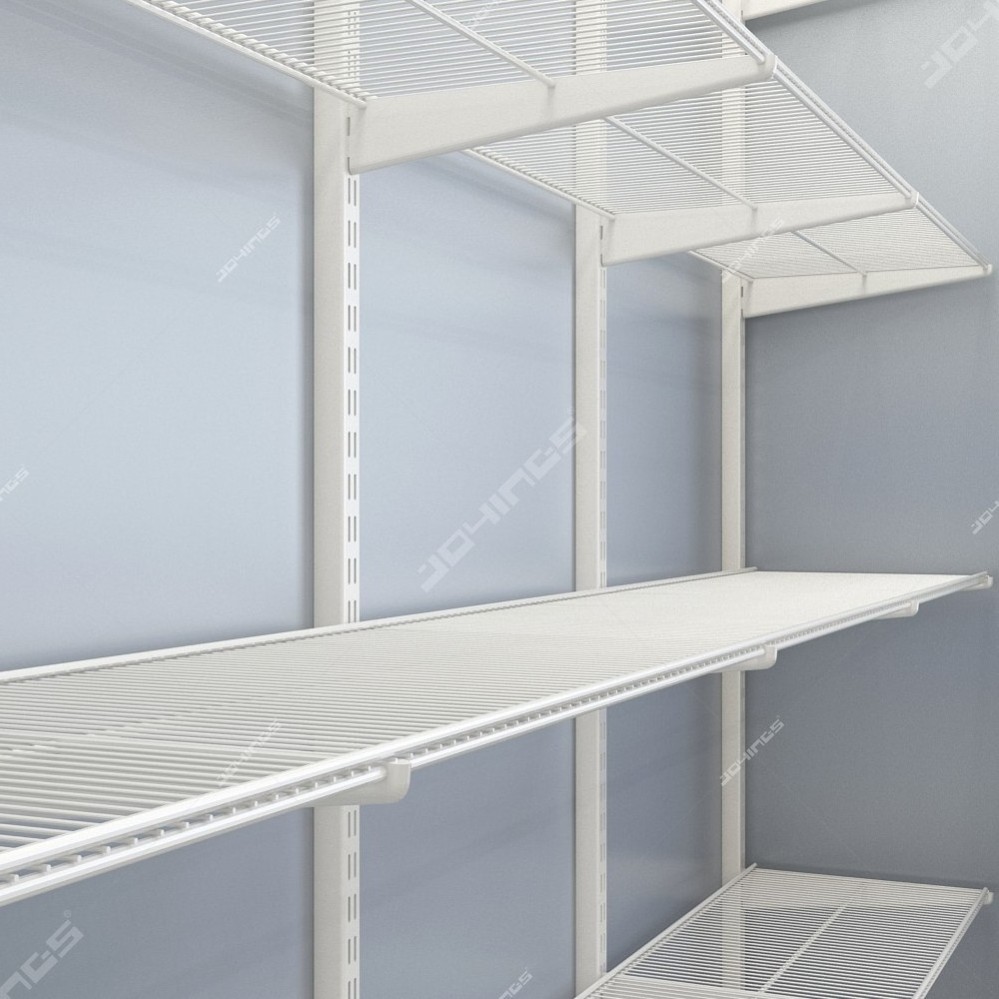 Wire Display Racks Powder Coated 5 Tier Metal Wire Storage Shelves Wire Shelving Unit Closet System Durable