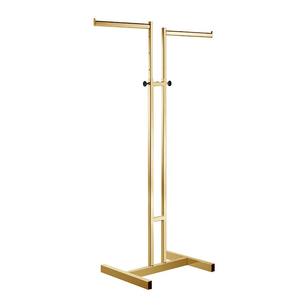 Golden Clothes Rack Display Stand,Shop Fitting Lady Retail Store Stand Clothes Display Golden Garment Display Clothing Rack