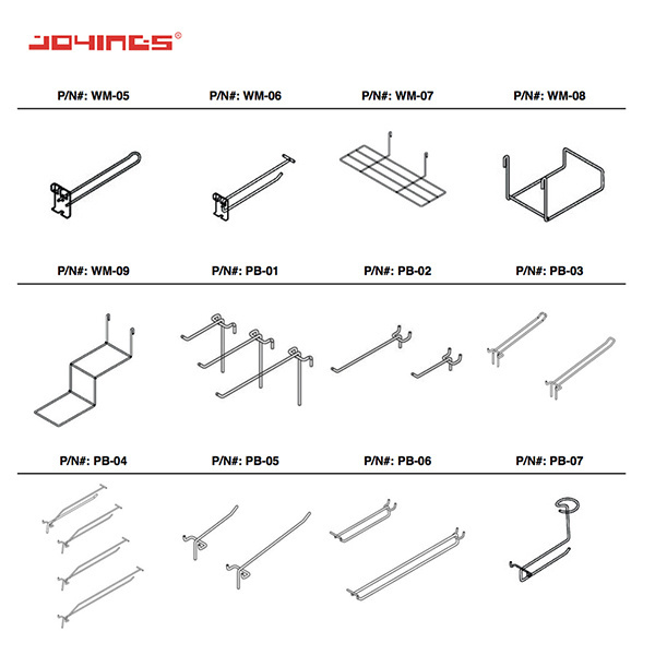 Customized Design Slatwall Display Accessories Security Display Hook