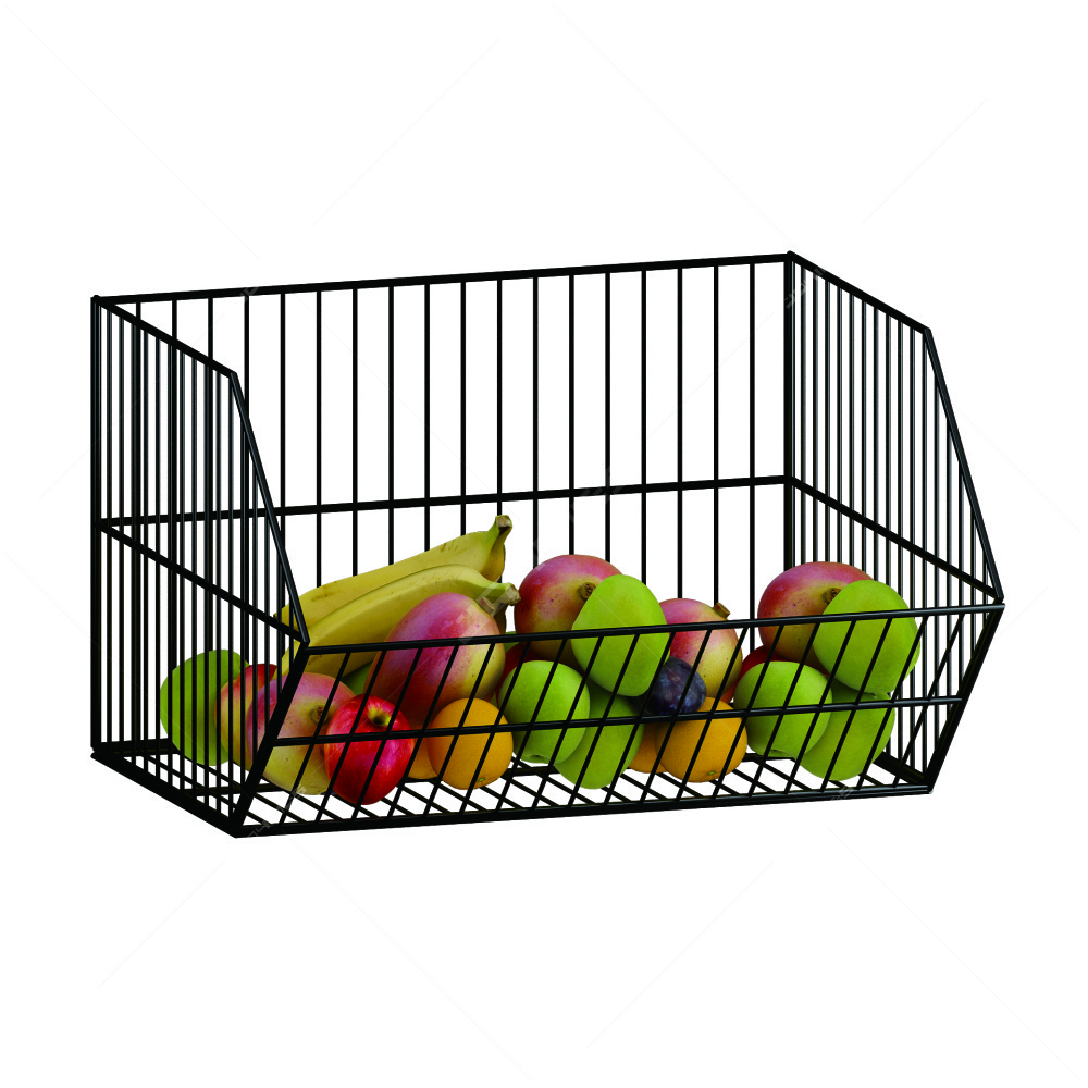 3 Tiers Metal Wire Basket Shelf Multifunction Stackable Fruit Basket Organizer Vegetable Storage Rack