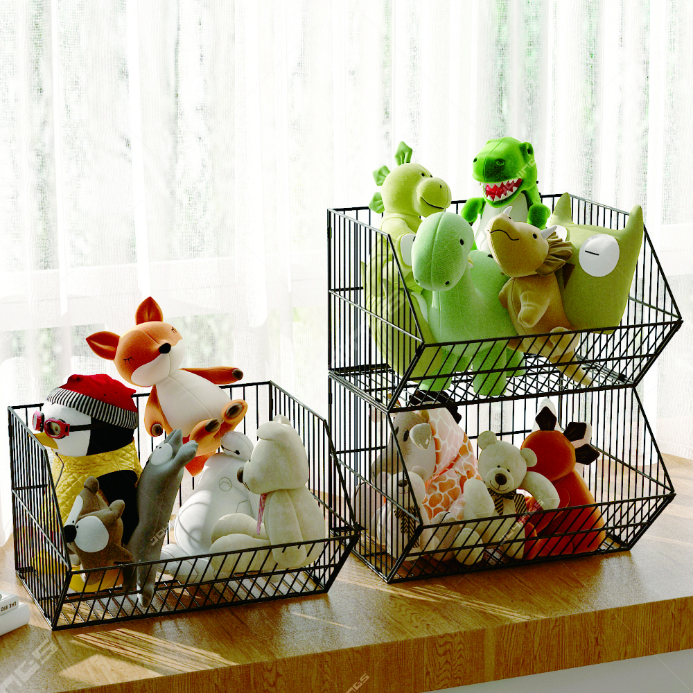 3 Tiers Metal Wire Basket Shelf Multifunction Stackable Fruit Basket Organizer Vegetable Storage Rack