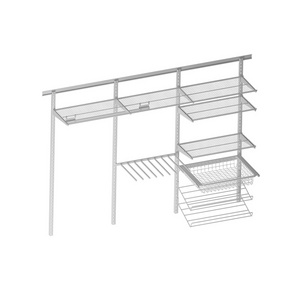 Factory price metal Foshan metal storage shelf Customized Laundry room wall storage shelve laundry hanger organizer