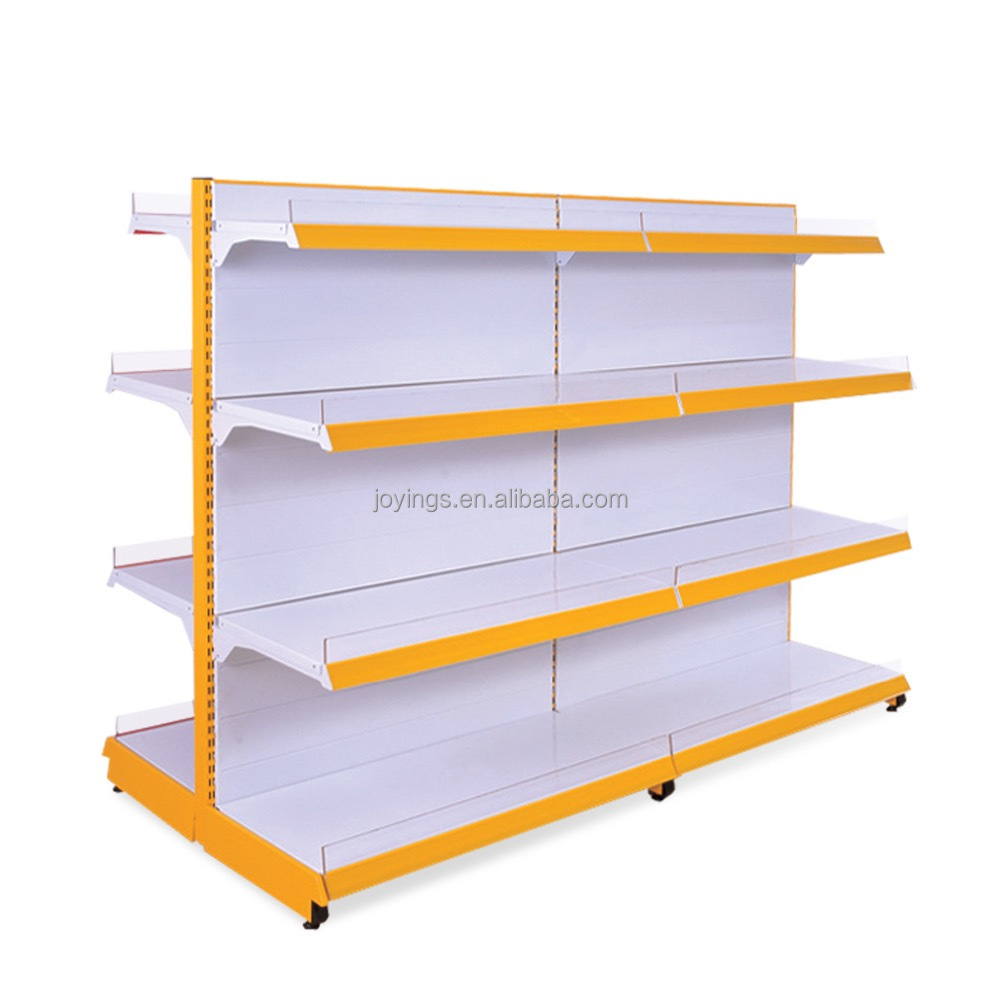 Display Rack Double Sided Retail Shelf Display Gondola Shelving Supermarket Metal Exhibition, Supermarket Super Mall Customized