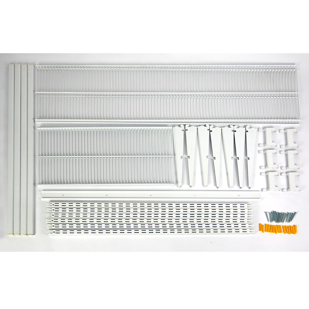 Factory Price Modern Wire Expandable Shelving White Classic Closet Kit Closet Organization