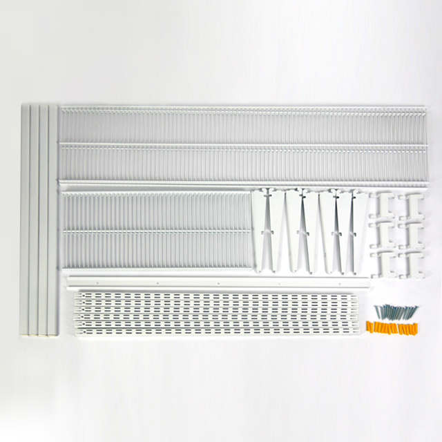 White Classic Closet Kit Wire Shelving Kit with Expandable Shelving and Custom Closet Organization