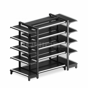 Heavy duty supermarket metallic shelves /Store Display Racks /gondola shelving OEM