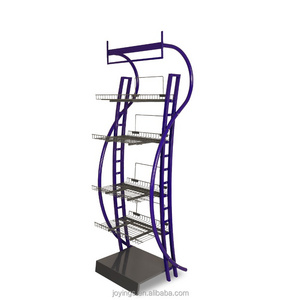 new Customized Creative Multi- Layers Metal Display Stand Rack Light Duty Metal Display Stand for brand promotion