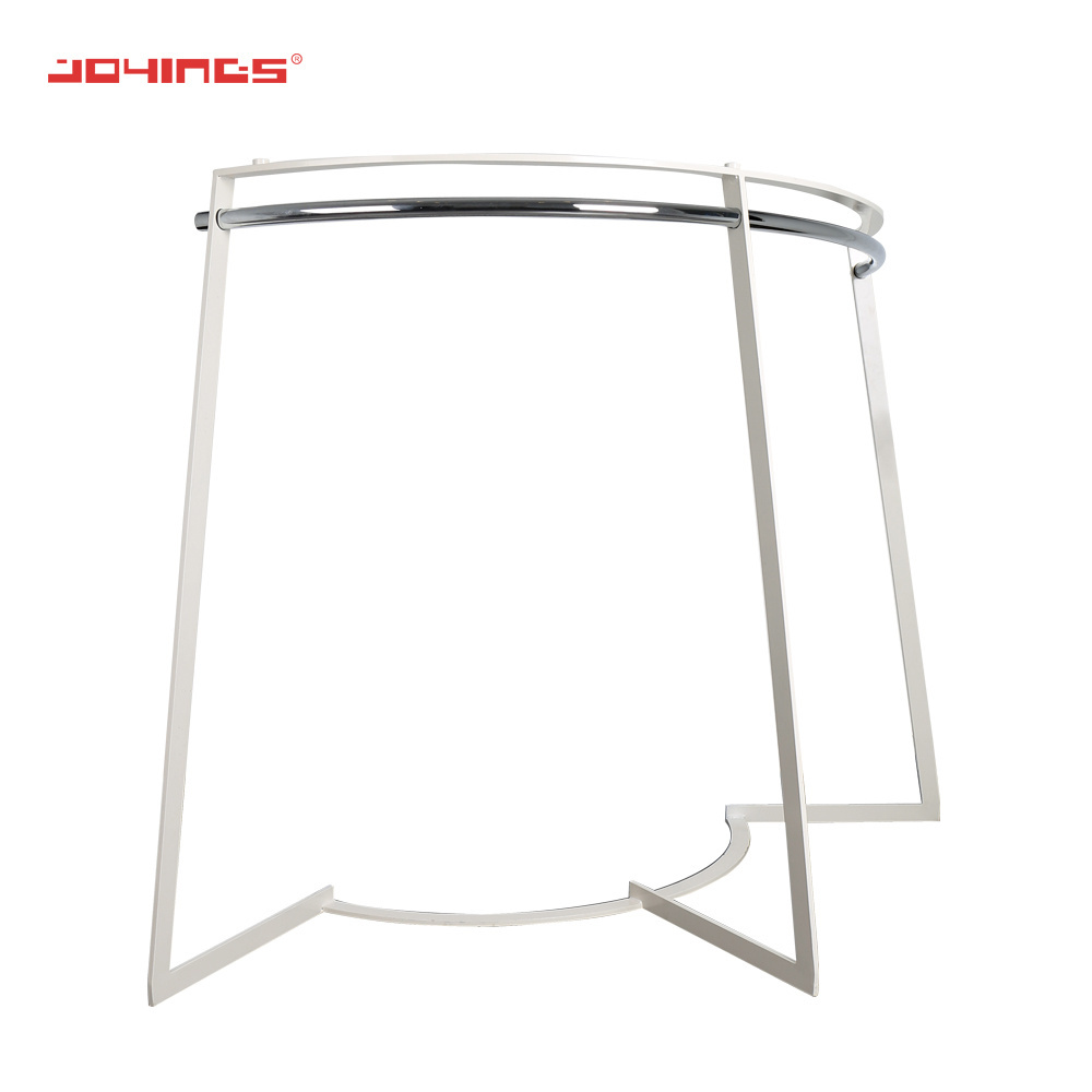 Floor Standing Curve Rail Shopping Mall T-Shirt Display Rack Clothes Display Stand