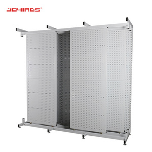 Multi-function Metal Pegboard Rug Display Carpet Display Stand Rack