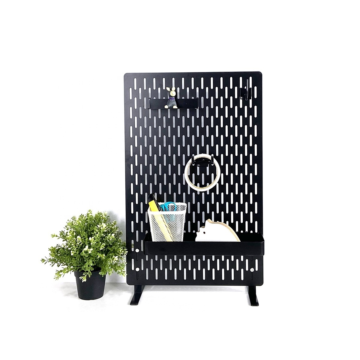 Metal Peg Board Gaming Organizer Pegboard Shelf with Hooks Black White Red Control Tool Pegboard Free of punch Gaming pegboard