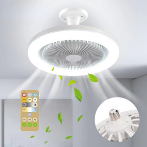 LED Ceiling Fan With Lighting Lamp Remote Control Aromatherapy Fan Lamp Suitable For E27 Converter Lamp For Bedroom Living