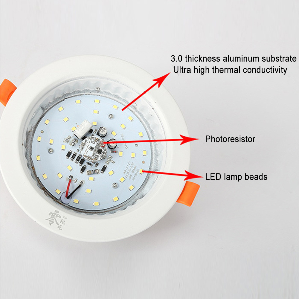 220V PIR Motion Sensor LED Downlight  LED Recessed Ceiling Light 3W 5W 9W 18W Induction Round Spotlight Decor