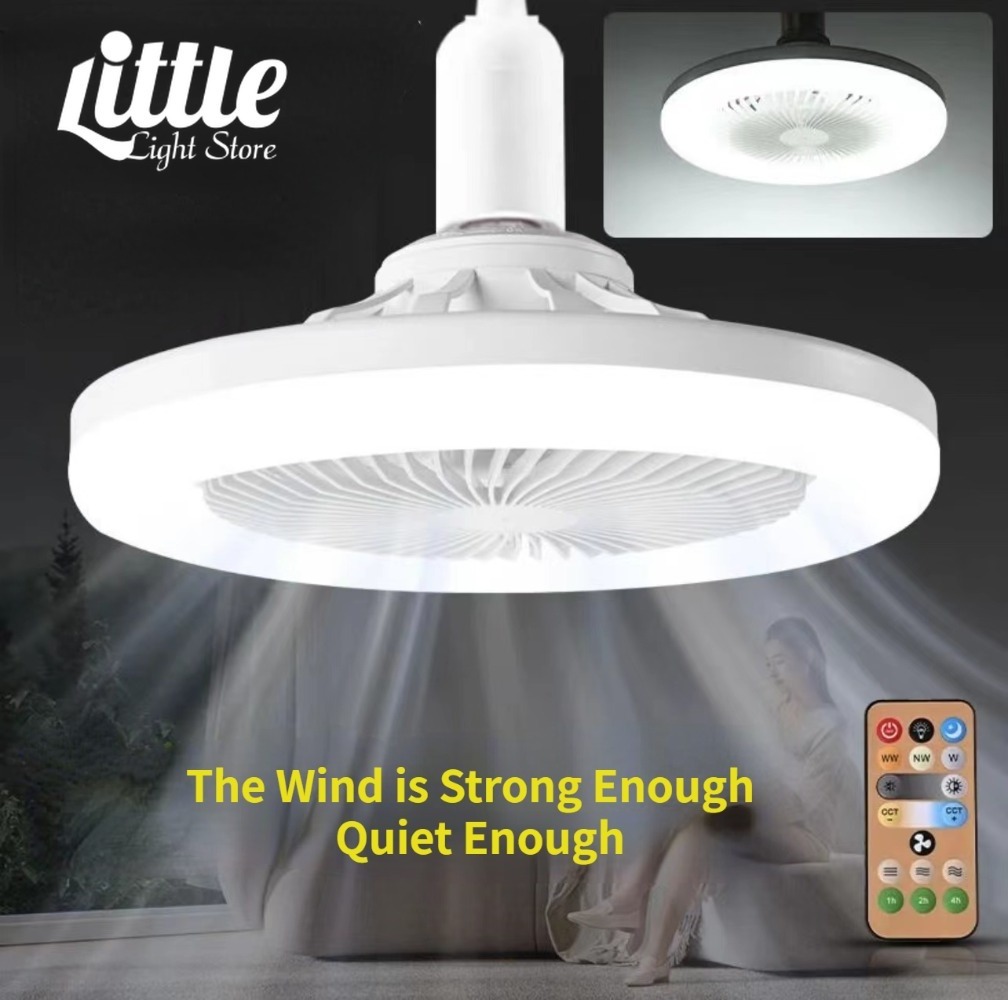 Ceiling Fan with Lights with Remote ,Low Profile Bladeless Ceiling Fans, LED Ceiling Fan for Bedroom Living Room Kids Room Party