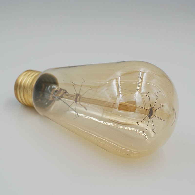 Factory directly nostaigie amber vintage edison bulb ST64 incandescent lamp