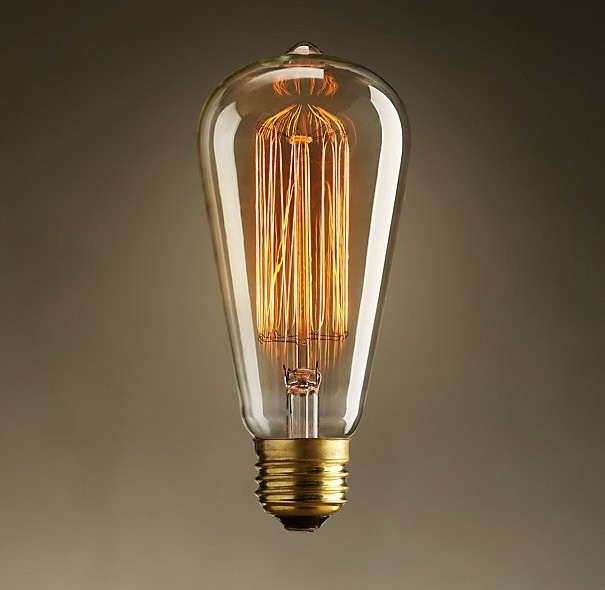 Factory directly nostaigie amber vintage edison bulb ST64 incandescent lamp