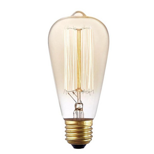 Factory directly nostaigie amber vintage edison bulb ST64 incandescent lamp