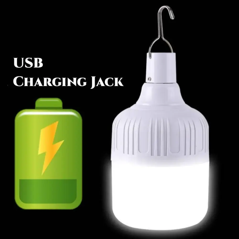 Camping Hike USB Charging LED Bulb 20W 30W 60W 80W Rechargeable Outdoor Night Light Emergency LED Bulb