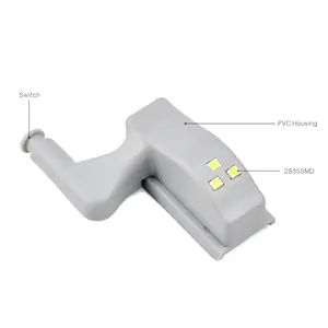 Intelligent Cabinet Lights Cupboard Closet Wardrobe Door Inner Hinge LED Sensor Lamp Night Light for Kitchen Bedroom