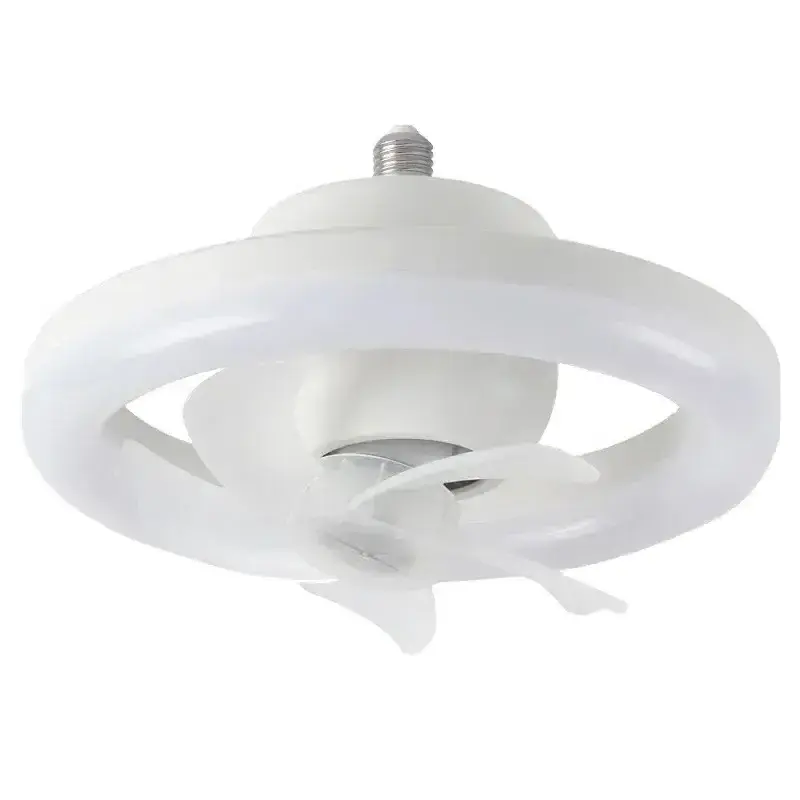 360 Rotating LED Fan Light with Remote Control  30W E27 Ceiling Intelligent Fan for Living Room Bedroom