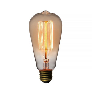 Home Decoration ST64 Light Bulb E27 40W Vintage Tungsten Edison Bulb ST64 Incandescent Bulb