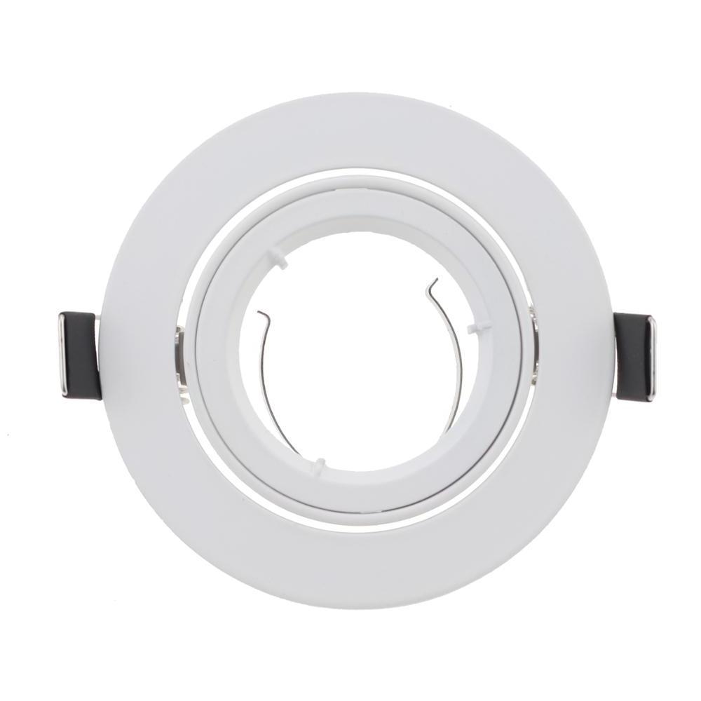 Indoor Single Head 75mm Flush Mount MR16 Bulb Frame White LED Spotlight Housing Light Fixtures Ceiling