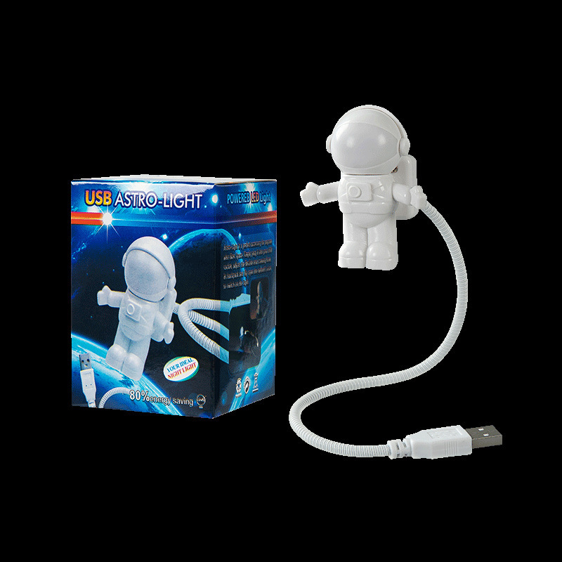 USB Night Light LED Astronaut Lamp Desk Lamp Flexible LED Nightlight Reading Table Light Space Man Decoration Lamp For Laptop