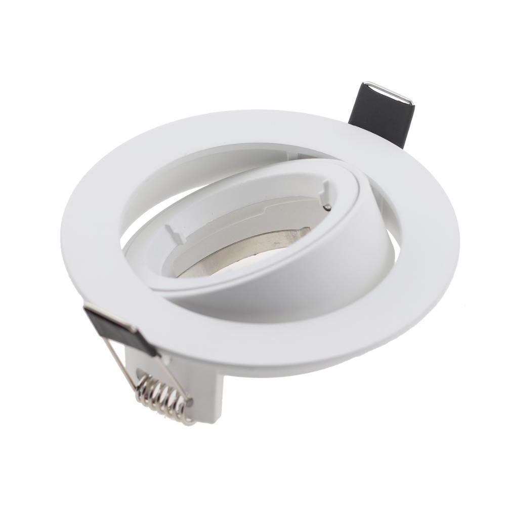 Indoor Single Head 75mm Flush Mount MR16 Bulb Frame White LED Spotlight Housing Light Fixtures Ceiling