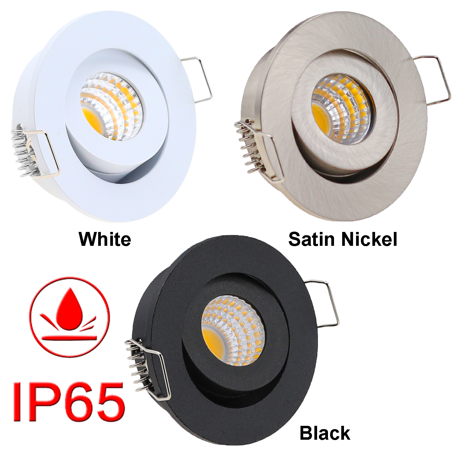 Outdoor LED COB Down Light 3W IP65 Waterproof Mini Spot Light Aluminium Recessed Spotlight