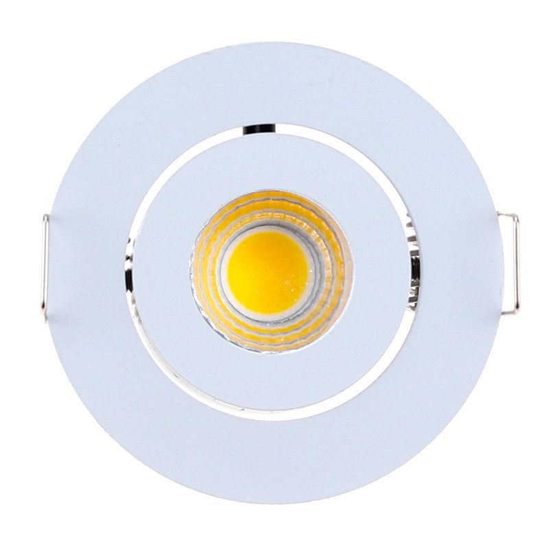 3W Adjustable Small Mini Round Recessed LED Spotlight IP65 Waterproof COB LED Downlight for Bathroom