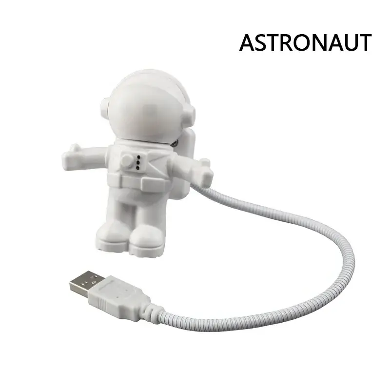 USB Night Light LED Astronaut Lamp Desk Lamp Flexible LED Nightlight Reading Table Light Space Man Decoration Lamp For Laptop