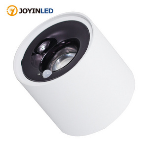 Surface Mounted Spotlight with Human Sensor Led Ceiling Lamp Cob Anti-glare Downlight for Interior