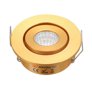 12 Volt 3W Slim Small Recessed Gold Color Aluminum Body LED Classical Downlight Light for Residential