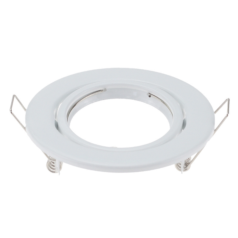 White Color Metal LED Downlight Light Holder GU10 Fitting Fixture Frame Spotlight Bracket for MR16 GU10