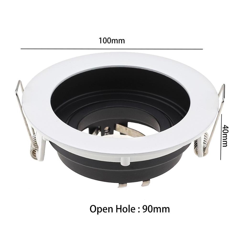 New Style Round LED Spot Light Holder GU10 MR16 LED Spotlight Frame for Ceiling Light